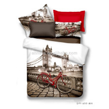 Ensembles de draps en tissu 100% coton en tissu 3D London Design